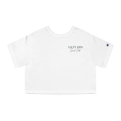 Cropped Champion T-Shirt, "My Lighthouse Brings the Boats to the Yard"