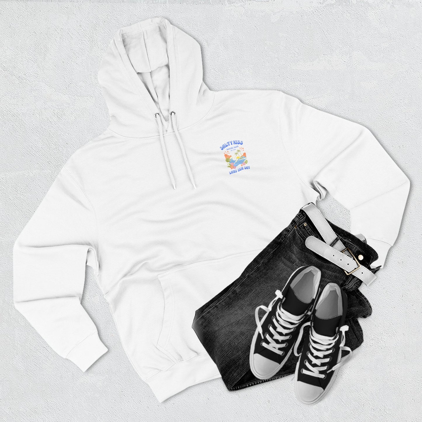 Salty Kiss Club Hoodie – “Land • Sea • Sky” Ophelia Inspired