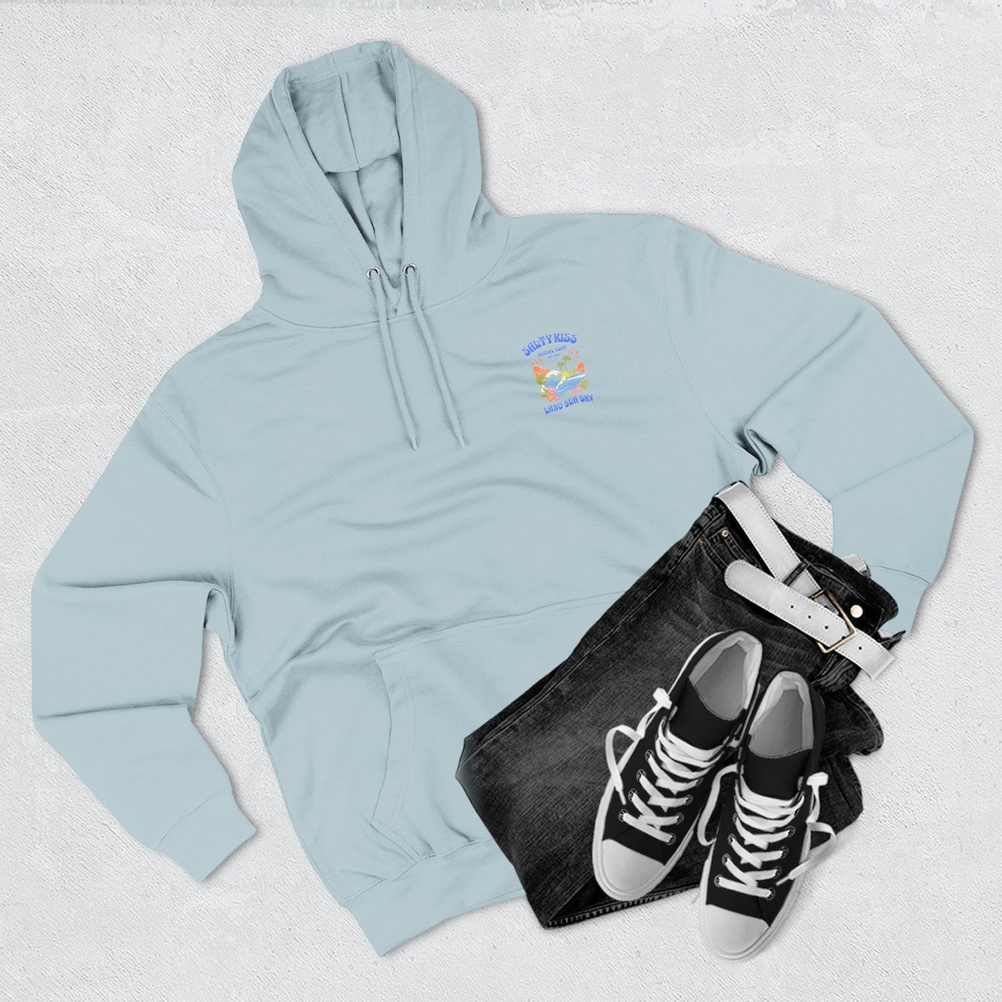 Salty Kiss Club Hoodie – “Land • Sea • Sky” Ophelia Inspired