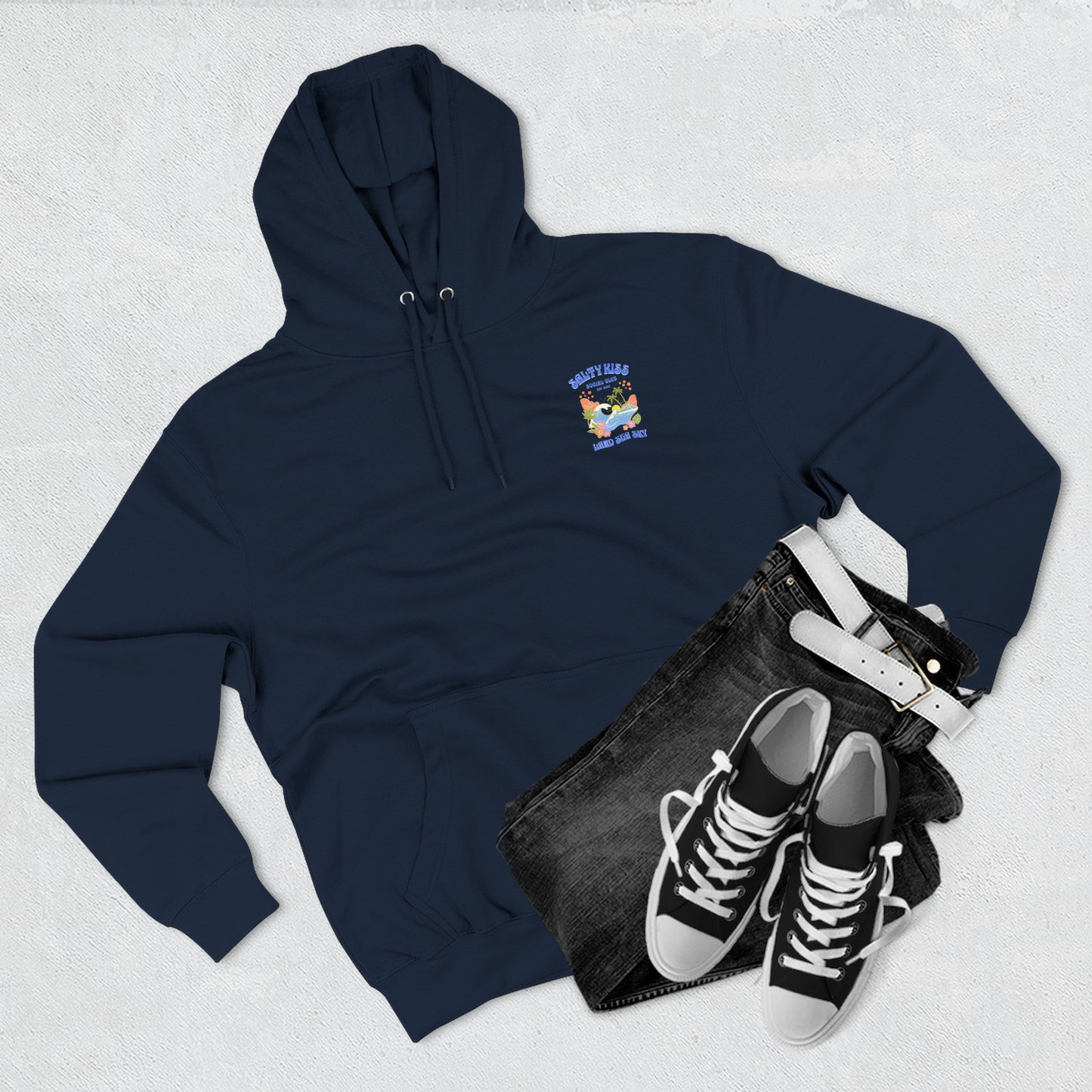 Salty Kiss Club Hoodie – “Land • Sea • Sky” Ophelia Inspired