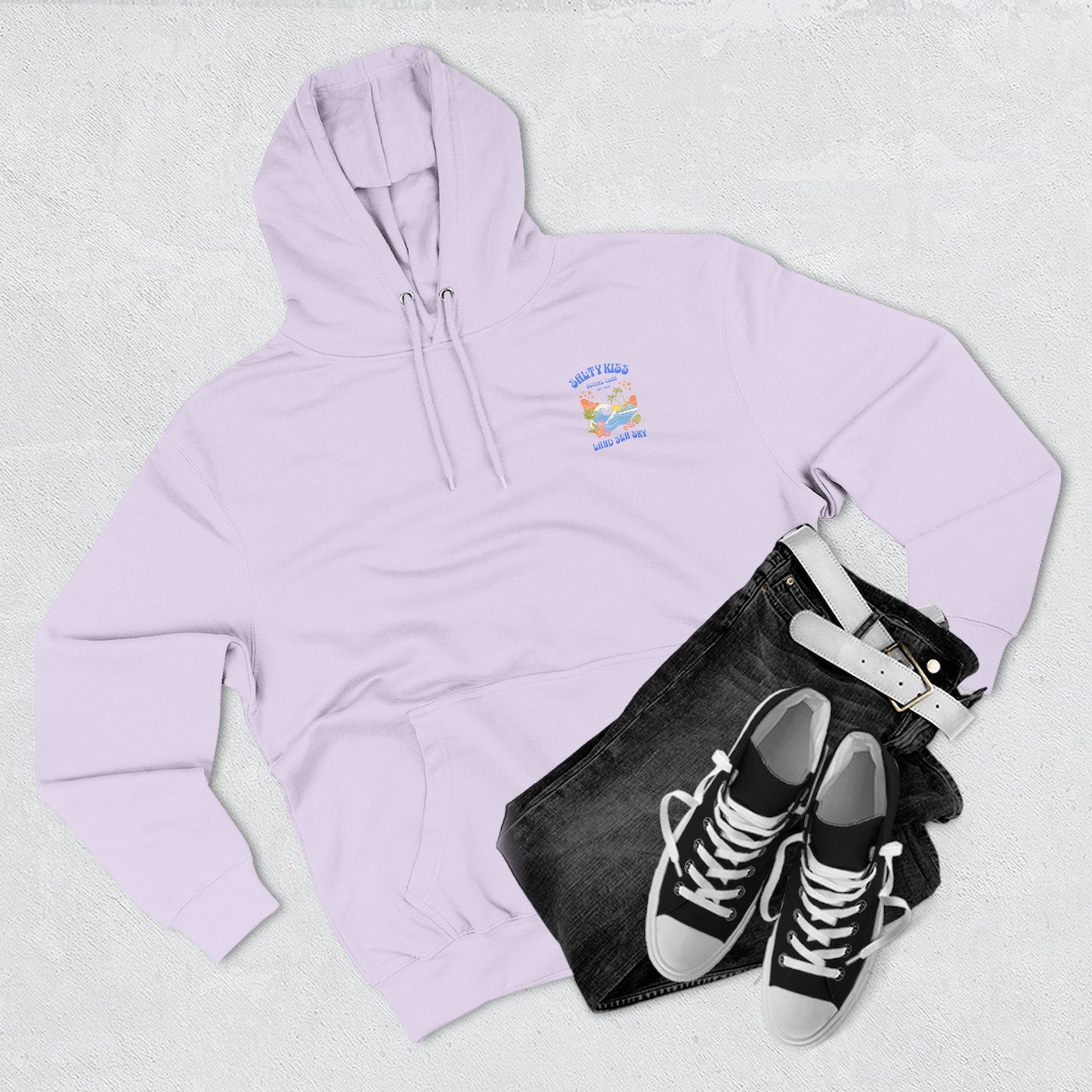 Salty Kiss Club Hoodie – “Land • Sea • Sky” Ophelia Inspired