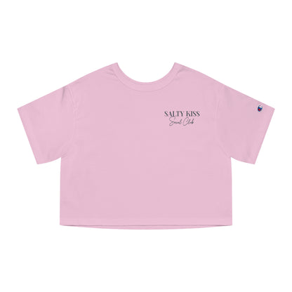 Cropped Champion T-Shirt, "My Lighthouse Brings the Boats to the Yard"