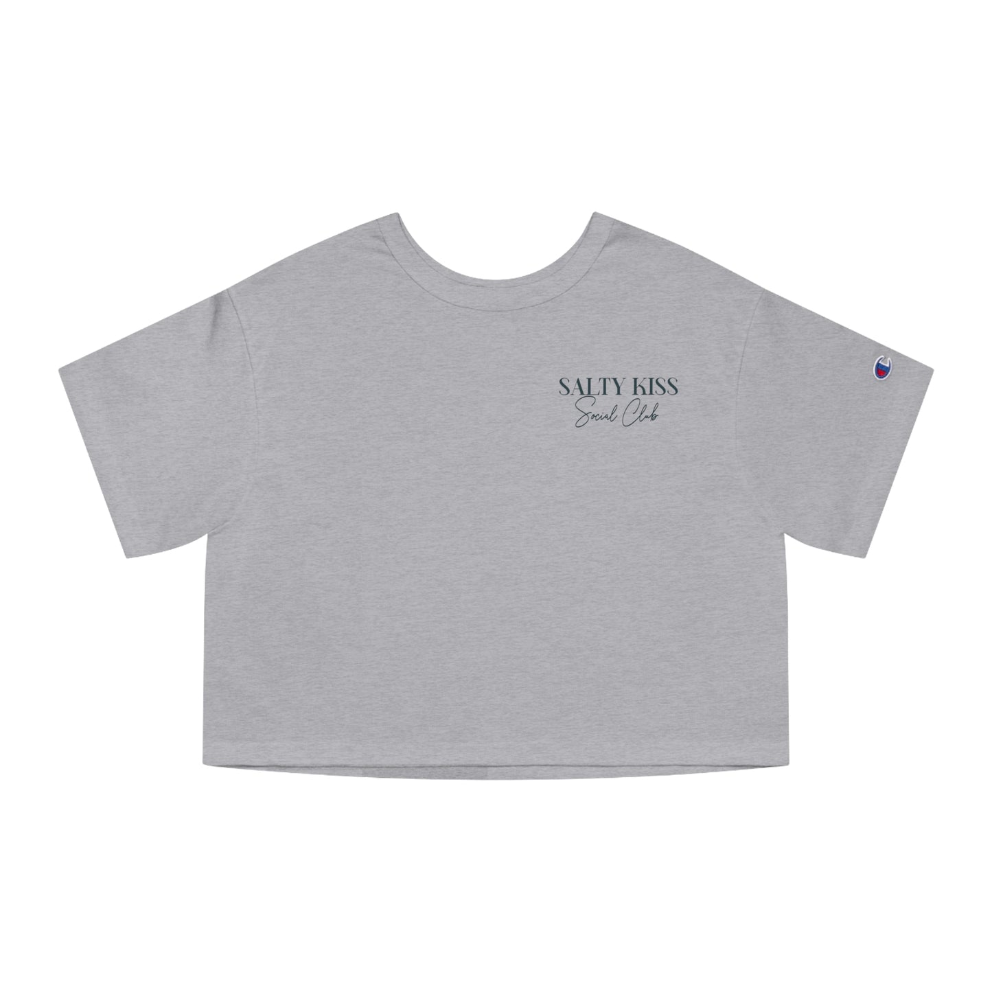 Cropped Champion T-Shirt, "My Lighthouse Brings the Boats to the Yard"