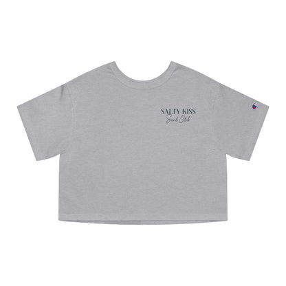 Cropped Champion T-Shirt, "My Lighthouse Brings the Boats to the Yard"