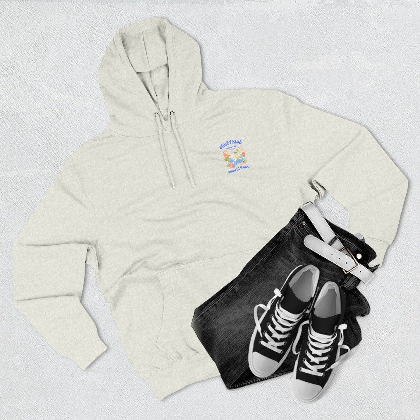 Salty Kiss Club Hoodie – “Land • Sea • Sky” Ophelia Inspired